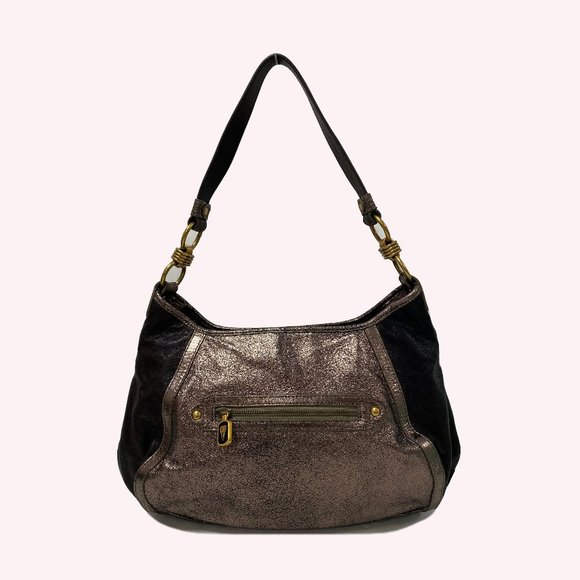 Isabella Fiore Beaded Brown Hobo Bag - Picture 9 of 9